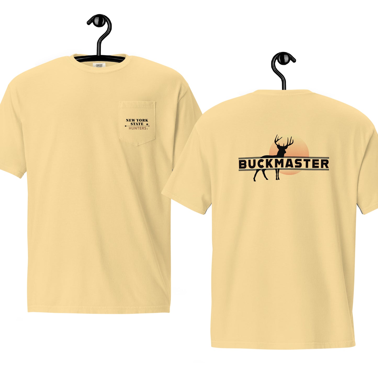 New York State Hunters BUCKMASTER - pocket t-shirt