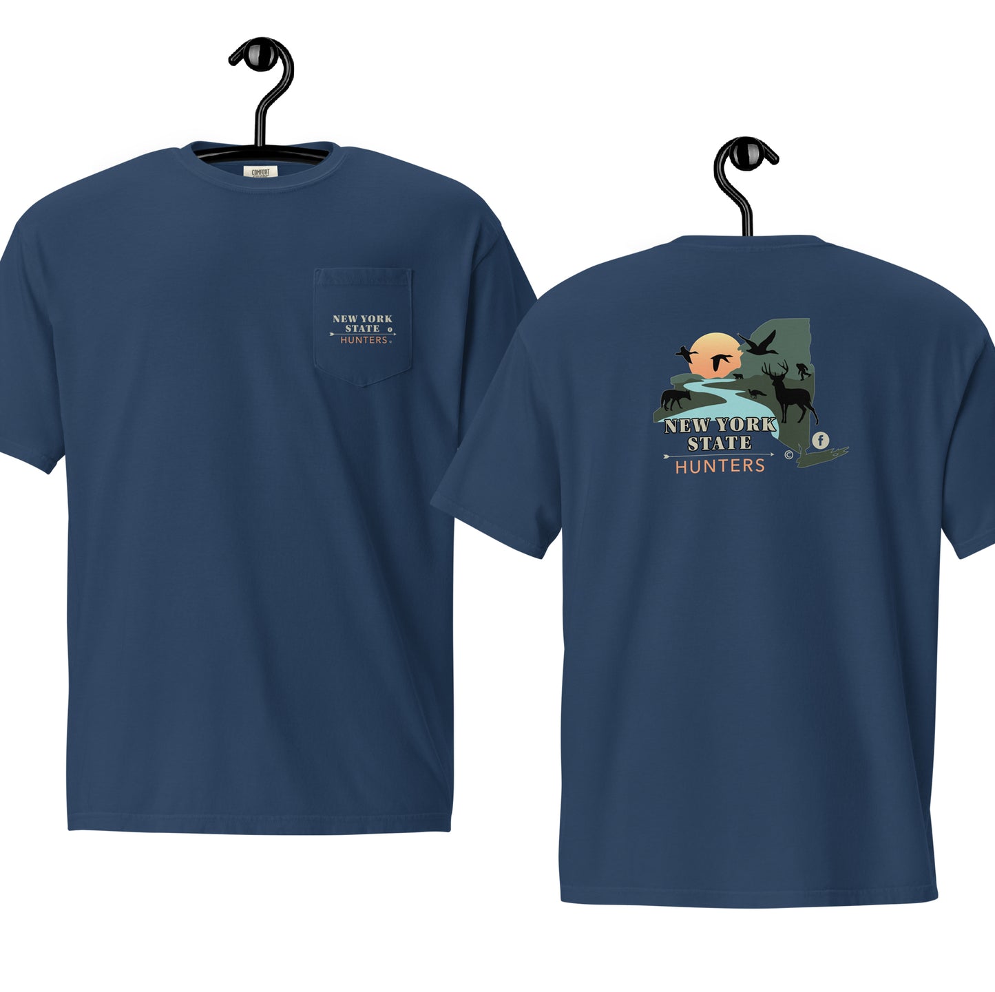 New York State Hunters Comfort Pocket T-shirt (Unisex) - Design 1