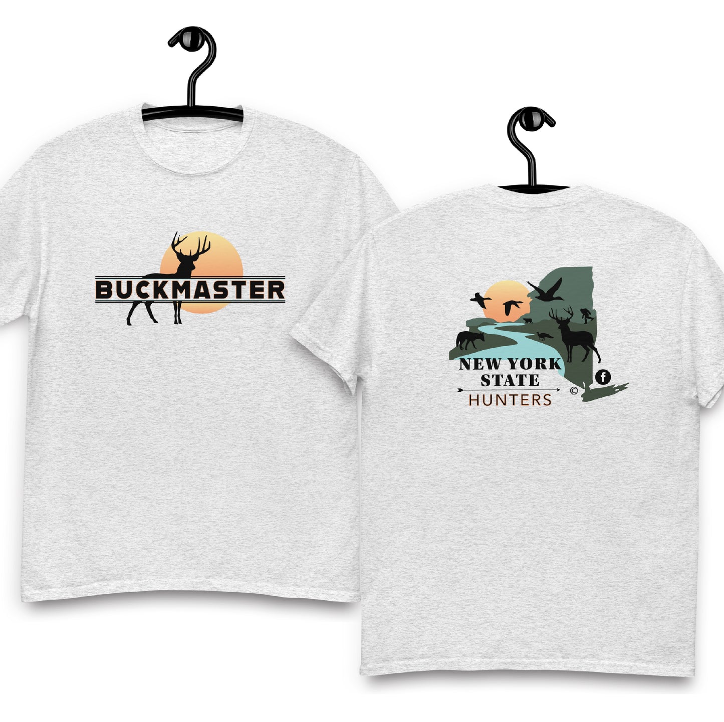 New York State Hunters BUCKMASTER T-shirt (double-sided)