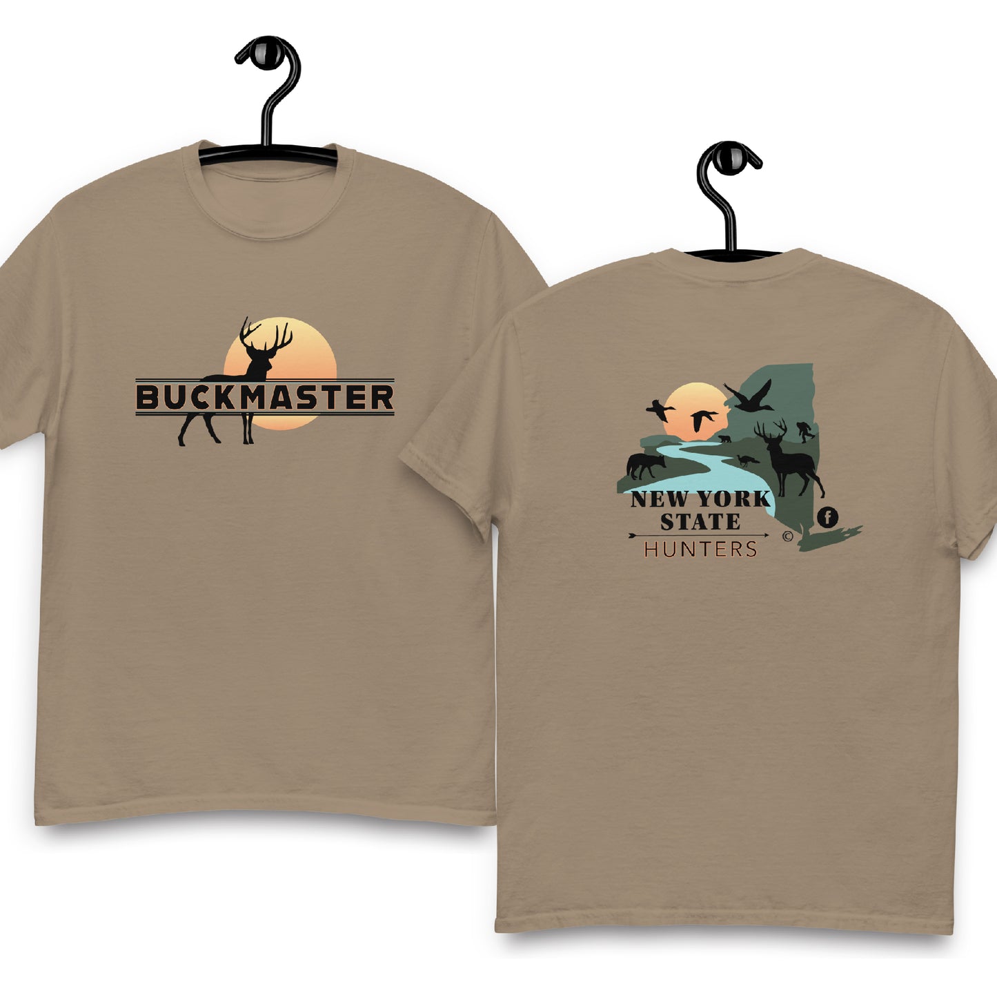 New York State Hunters BUCKMASTER T-shirt (double-sided)