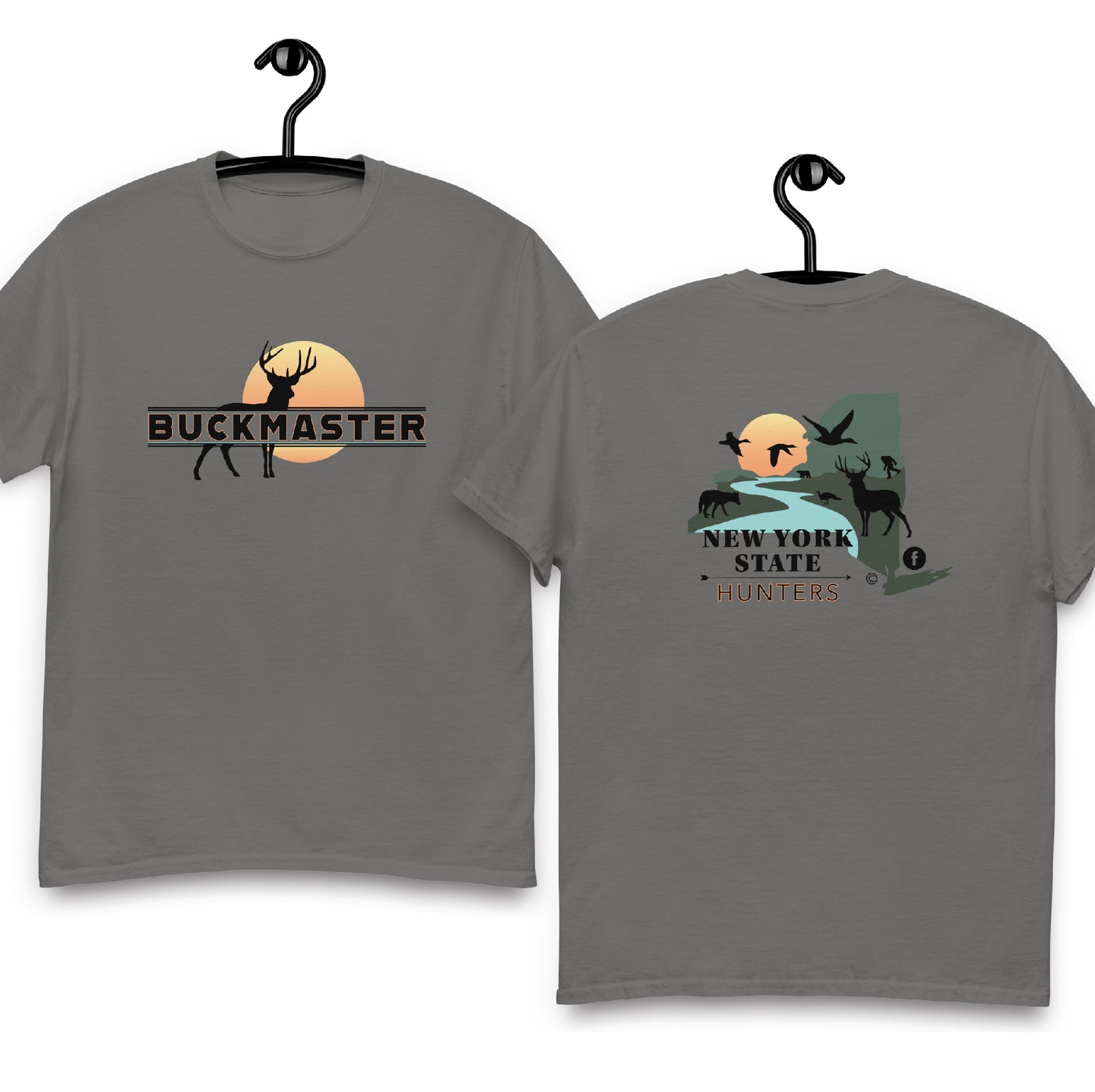 New York State Hunters BUCKMASTER T-shirt (double-sided)