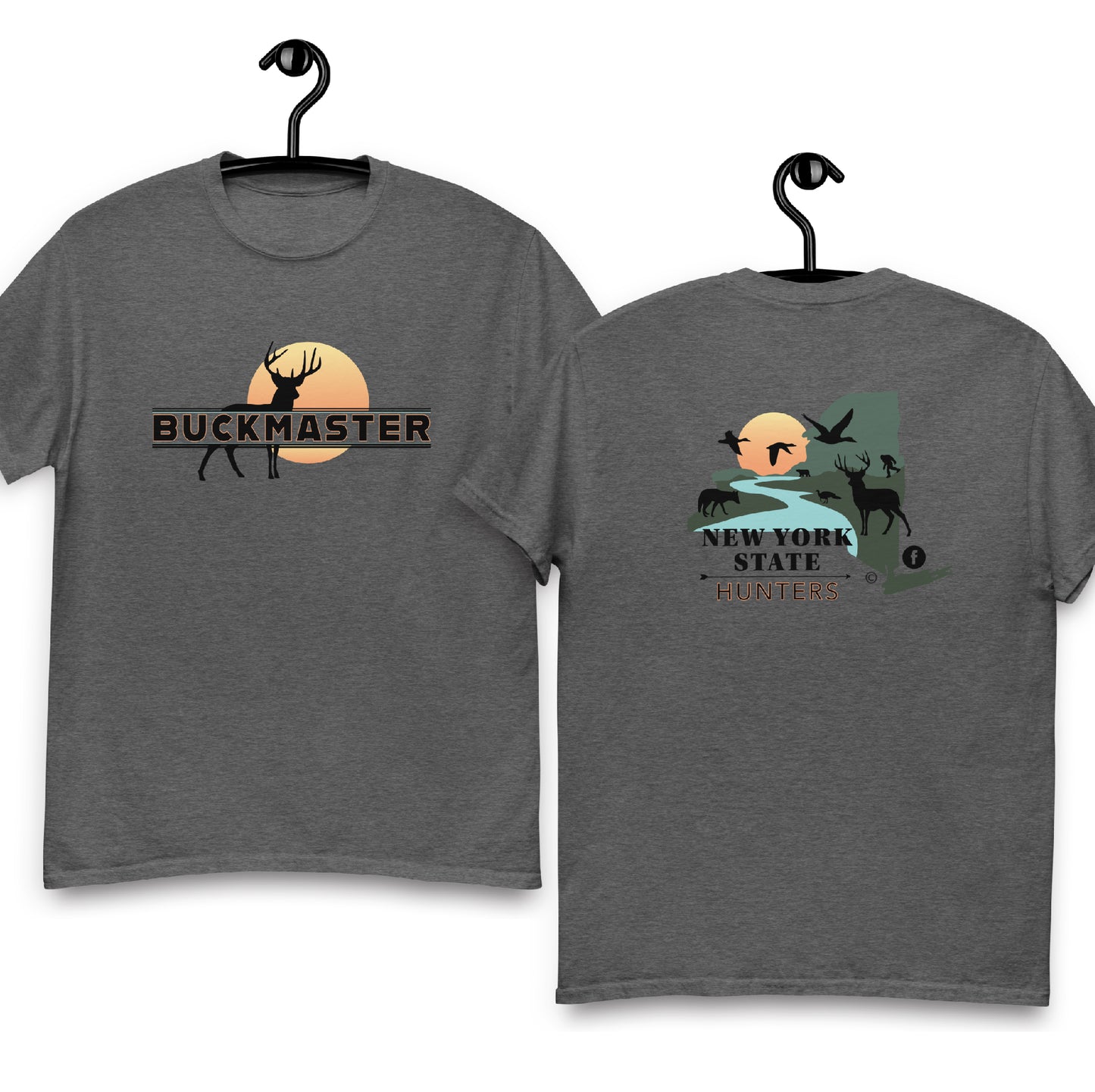 New York State Hunters BUCKMASTER T-shirt (double-sided)