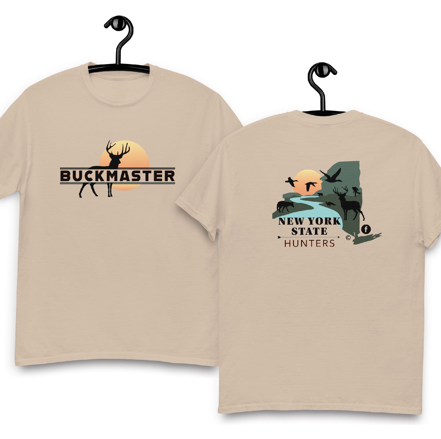 New York State Hunters BUCKMASTER T-shirt (double-sided)