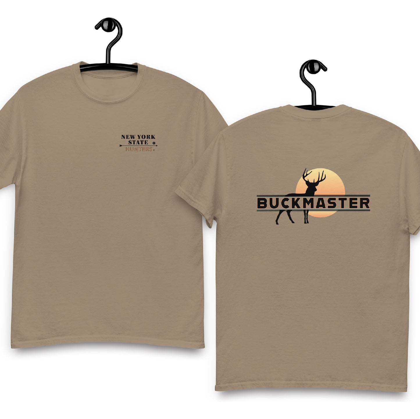 New York State Hunters BUCKMASTER T-shirt (double-sided)