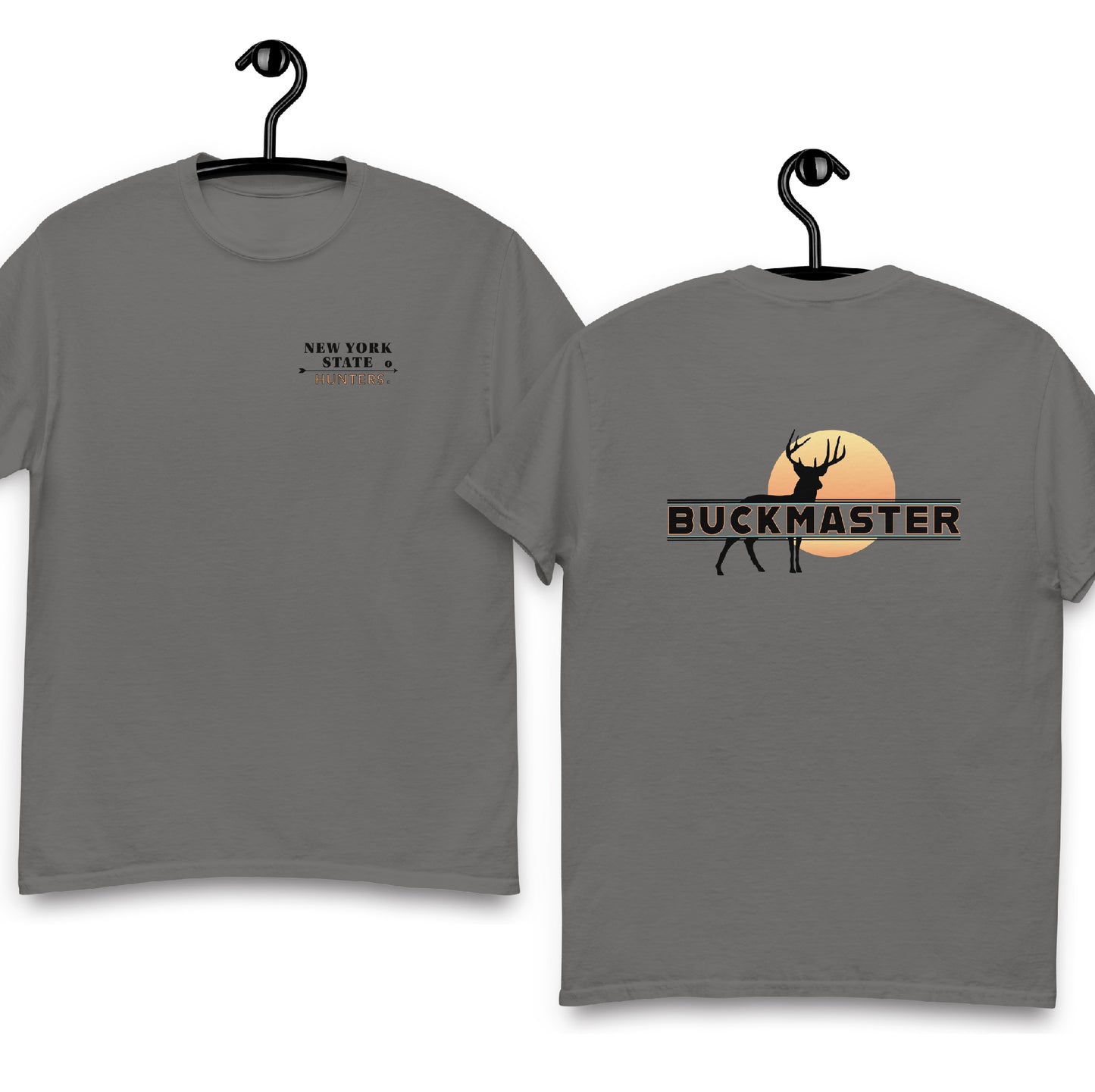 New York State Hunters BUCKMASTER T-shirt (double-sided)