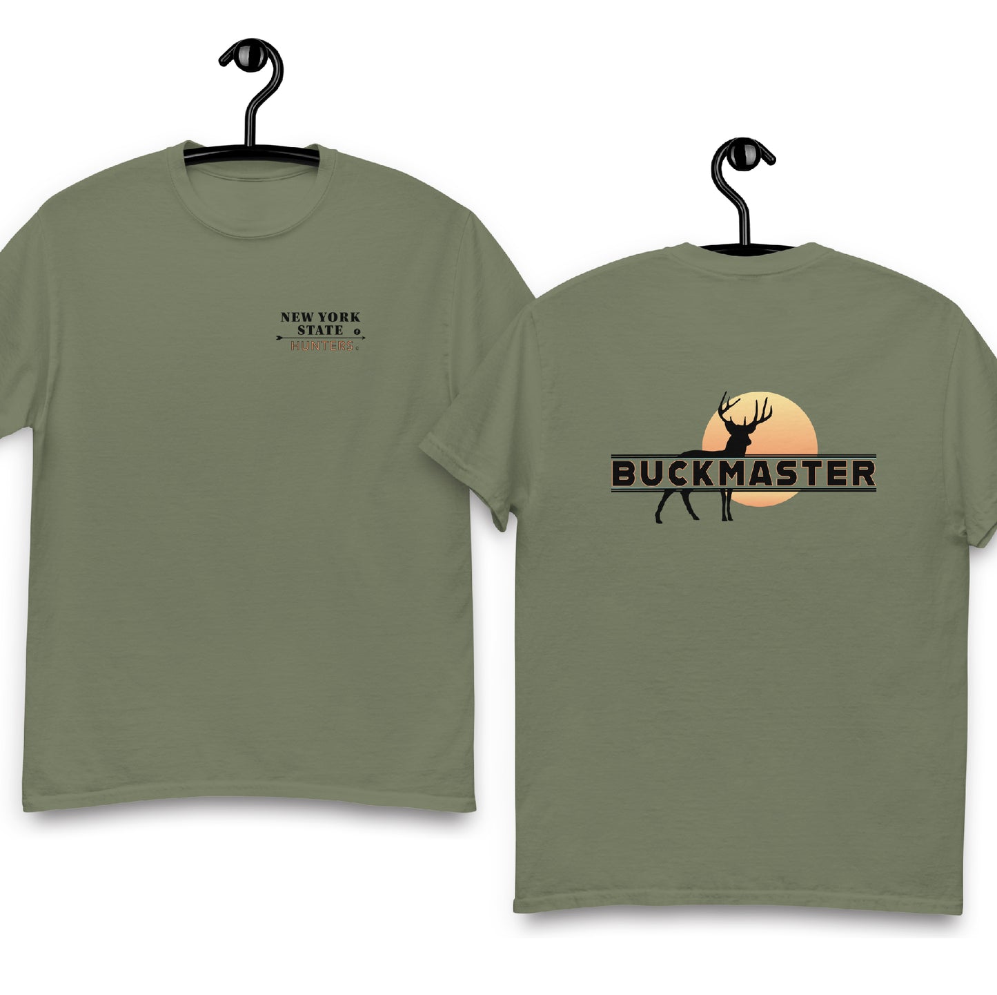 New York State Hunters BUCKMASTER T-shirt (double-sided)