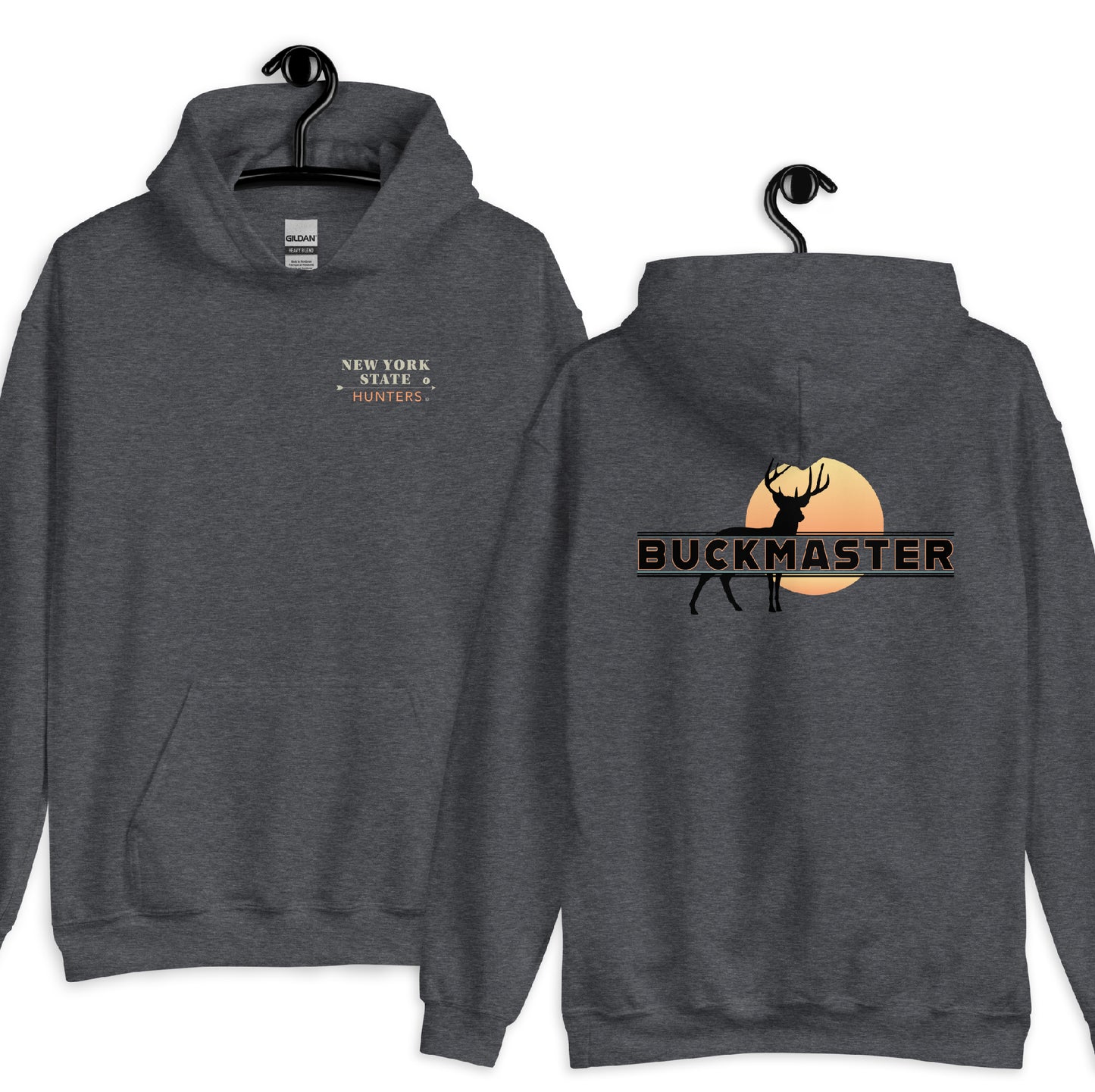 New York State Hunters BUCKMASTER Hoodie, 2 sided