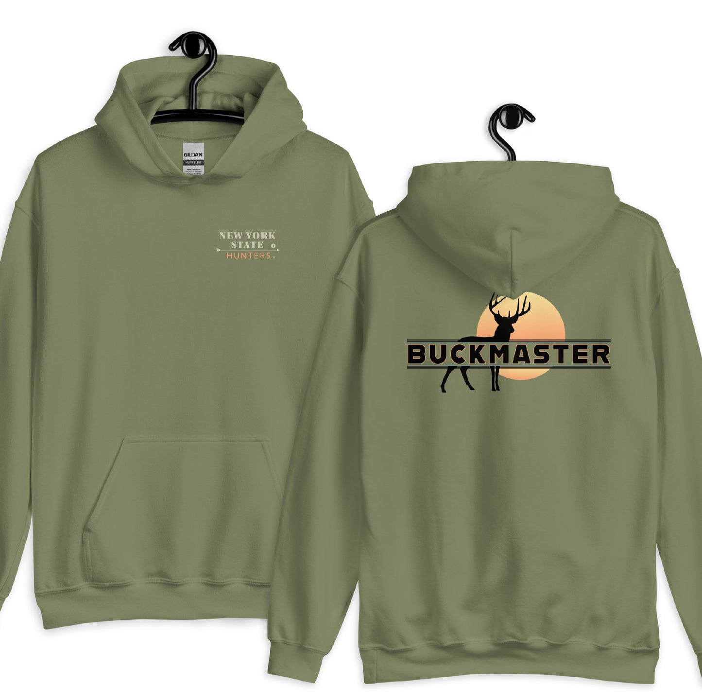 New York State Hunters BUCKMASTER Hoodie, 2 sided