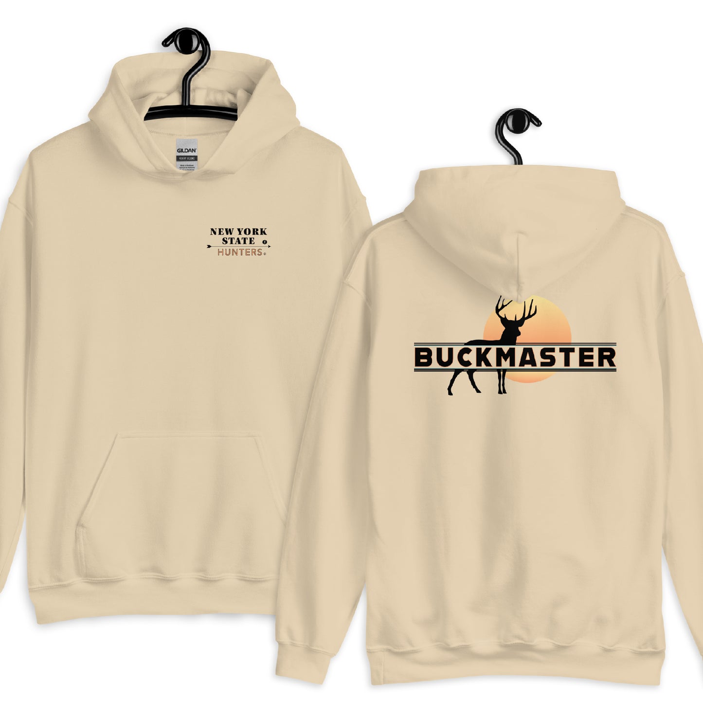 New York State Hunters BUCKMASTER Hoodie, 2 sided