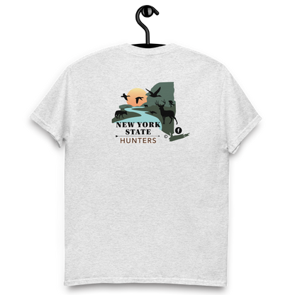 New York State Hunters Men's Classic T-shirt - Design 1 (Double-Sided)