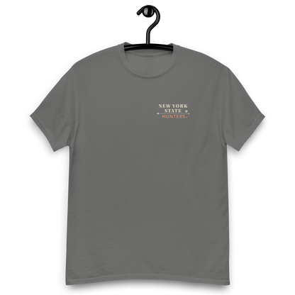 New York State Hunters Men's Classic T-shirt - Design 1 (Double-Sided)