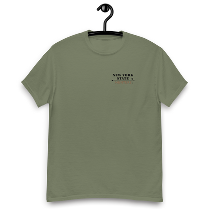 New York State Hunters Men's Classic T-shirt - Design 1 (Double-Sided)