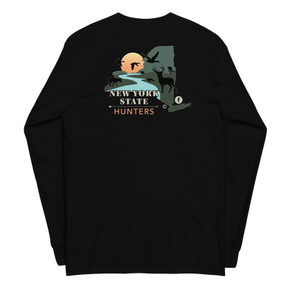 New York State Hunters Men’s Long Sleeve T-shirt (double-sided)