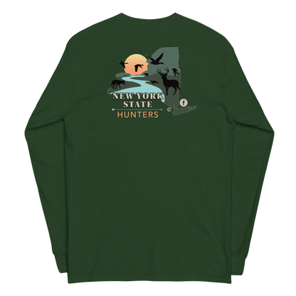 New York State Hunters Men’s Long Sleeve T-shirt - Design 1