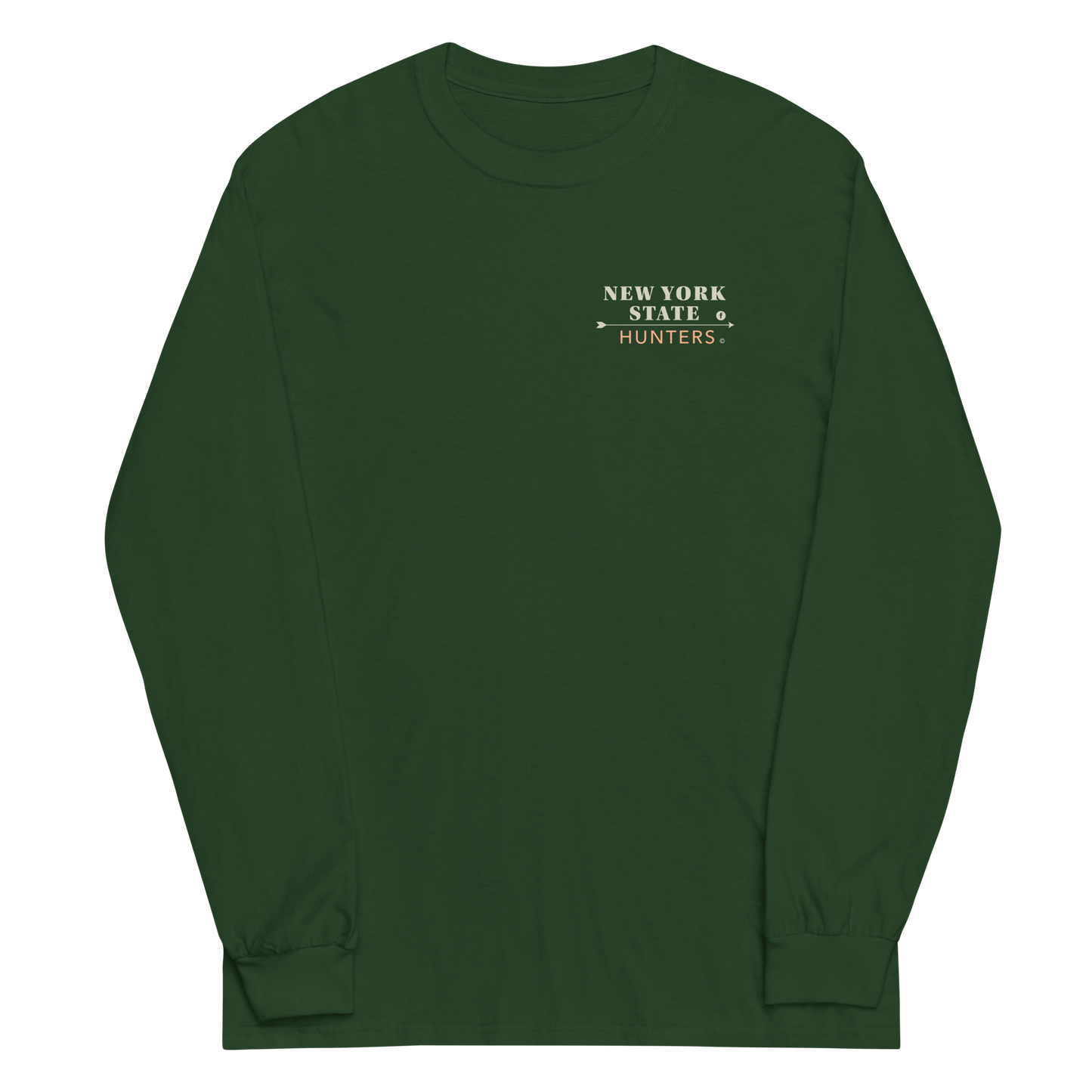 New York State Hunters Men’s Long Sleeve T-shirt - Design 1