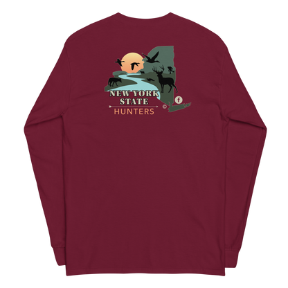 New York State Hunters Men’s Long Sleeve T-shirt (double-sided)