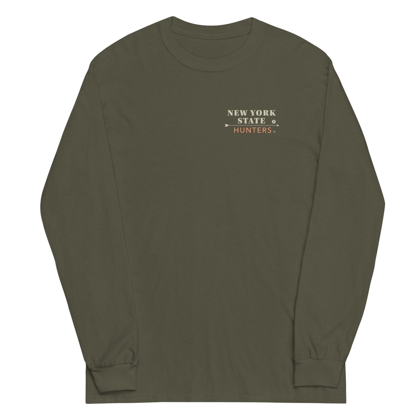 New York State Hunters Men’s Long Sleeve T-shirt - Design 1