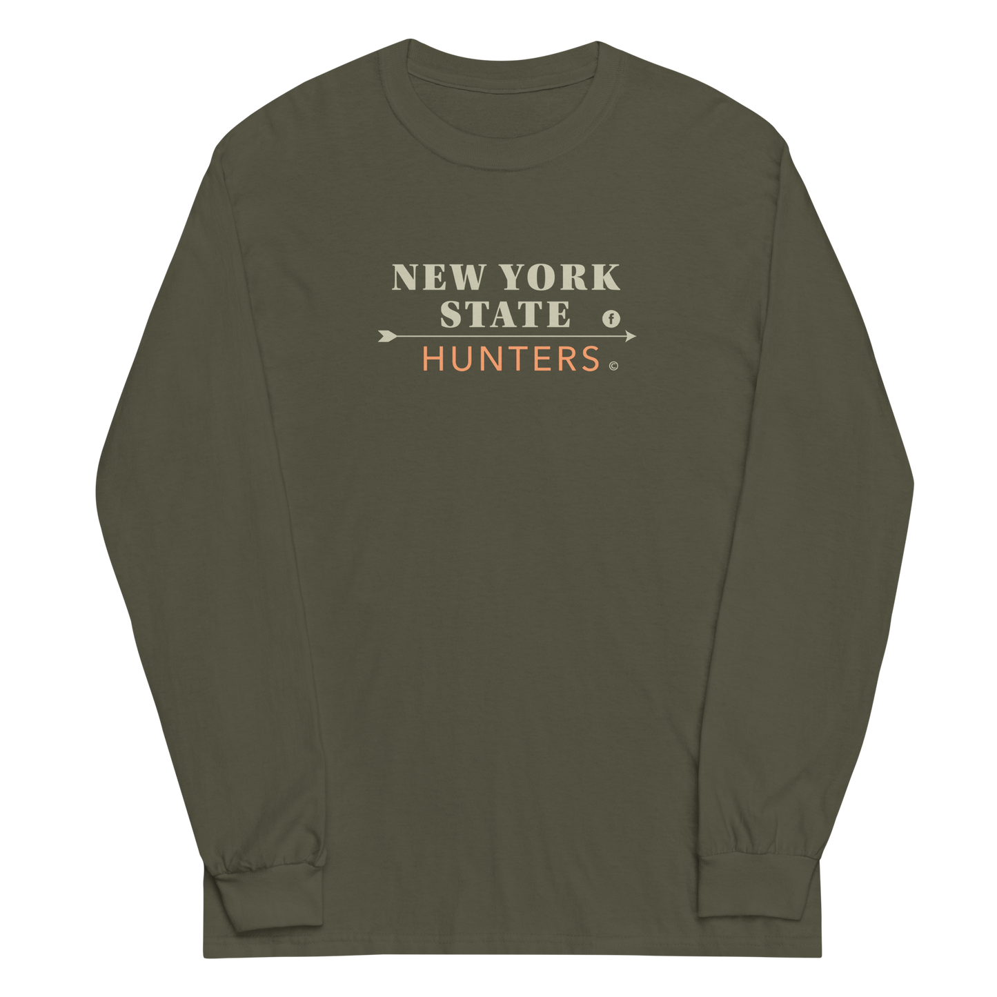 New York State Hunters Men’s Long Sleeve T-shirt - Design 3