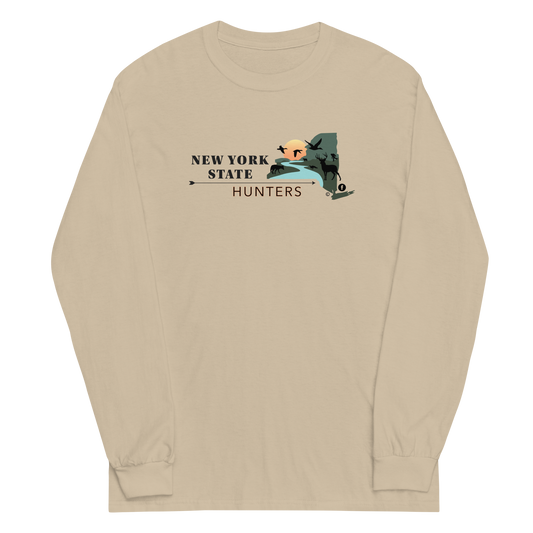 New York State Hunters Men’s Long Sleeve T-shirt - Design 2