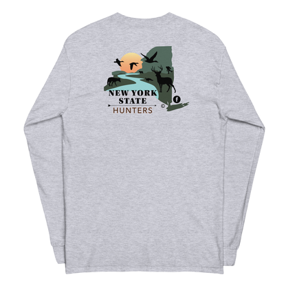 New York State Hunters Men’s Long Sleeve T-shirt - Design 1