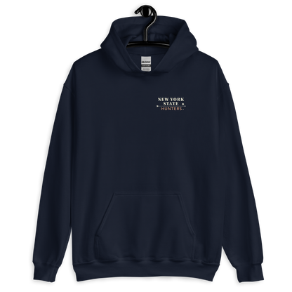 Front of New York State Hunters Hoodie in Navy Color