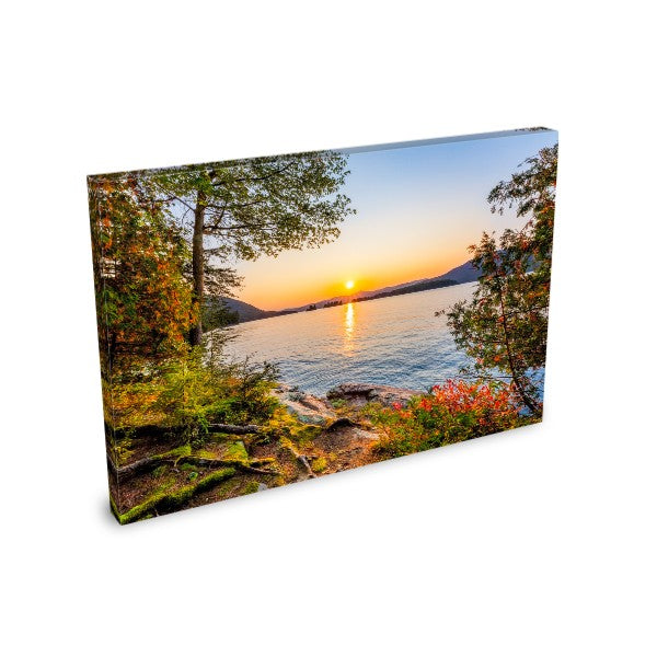 Sunset from Commission Point - Lake George Print - 1.5" Canvas Wrap