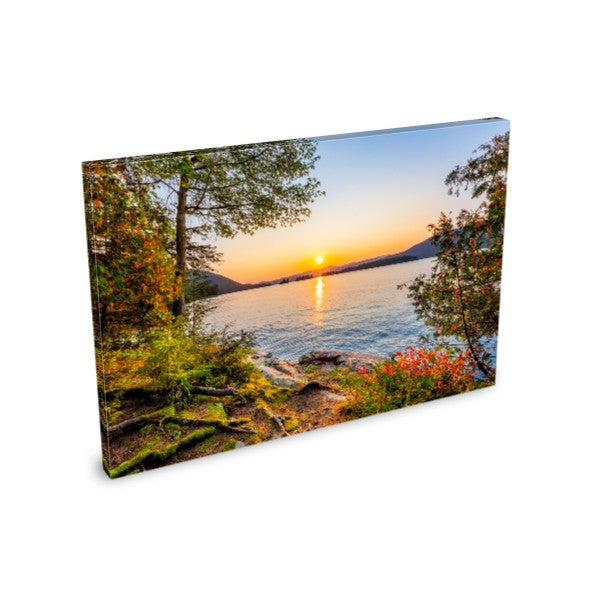 Sunset from Commission Point - Lake George Print - 1.5" Canvas Wrap