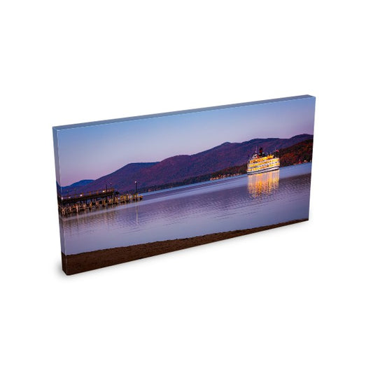 Evening Aboard Lac Du Saint Sacrement - Lake George Print - 1.5" Canvas Wrap
