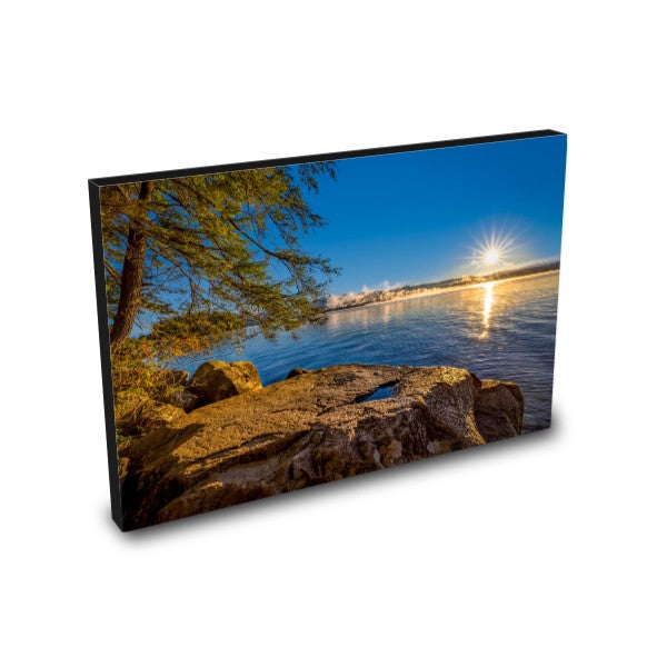 Sunrise at Hearthstone Point - Lake George Print - 1" Standout in Maple or Black